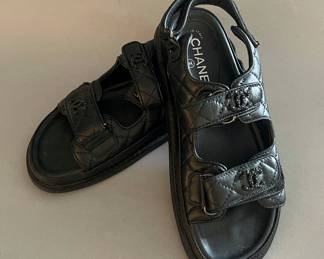 Chanel Quilted Sandals 