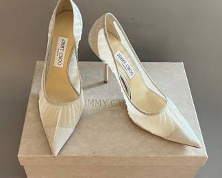  Jimmy Choo Love 85 Infinity Pointy Toe Pumps, New Never Worn