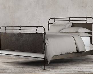 Vintage Restoration Hardware French Académie Panel Bed with Footboard (we’ve used a stock photo since we have it dismantled)