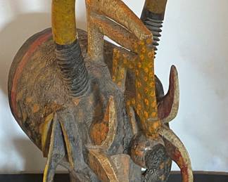 Vintage Large African Head Mask