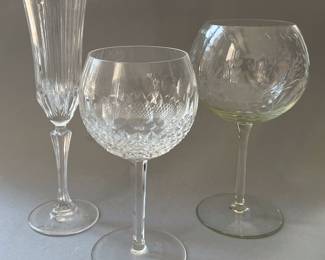 Vintage Sets of Stemware 