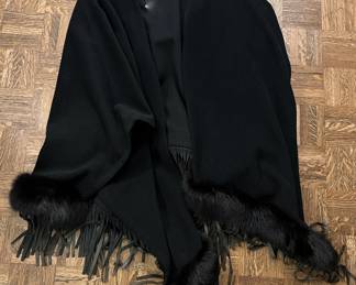 Turkis Tukku Cashmere and Fur Wrap