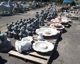 Fountains and whimsy are all over