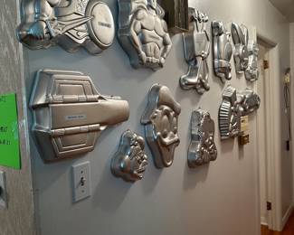 Antique Wilton cake pans/molds. Some are Disney!
All clean & ready to bake!