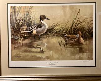 Ducks Unlimited print, numbered and signed