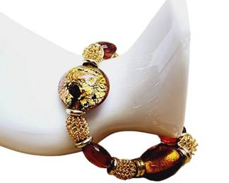 Hilary London Mirano Glass Bracelet