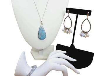 Laguna Lace Sterling Silver Necklace Bracelet Earrings