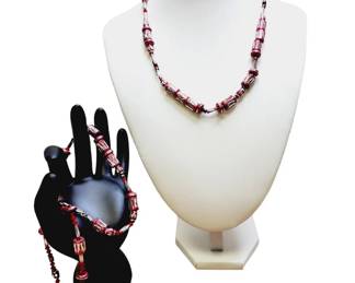 Red Silver Sterling Silver Necklace, Anklet Bracelet