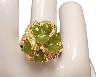 Vintage 1950s Jade Ring