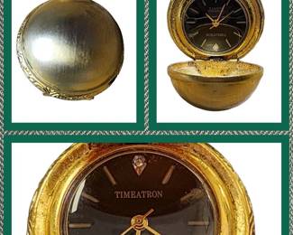 Vintage Timeatron Diamond Quartz Orb Watch