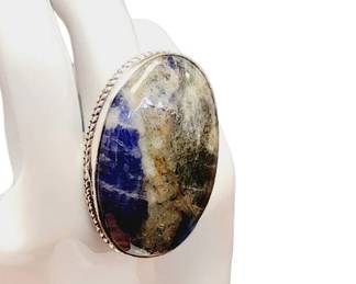 Wowza Sterling Silver Sodalite Ring