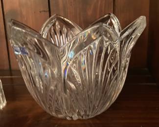 Carved Tulip Crystal Glass