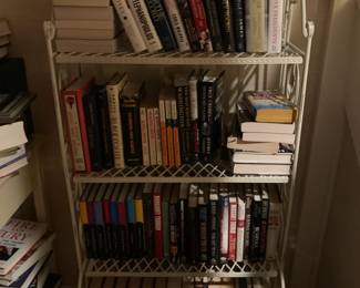 Metal Shelf with Book Variety
