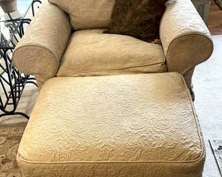 Berhardt chair and ottoman