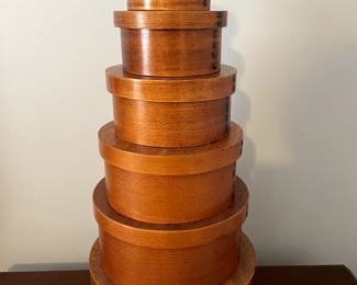 Six-piece set of band boxes