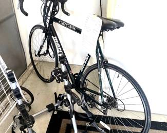 Mercier Orion road bike.  Bike rack for your vehicle.