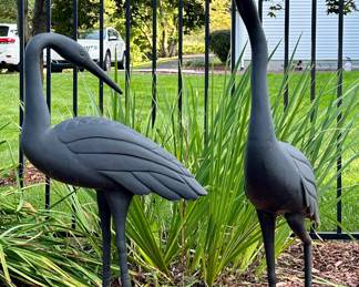 (2) Garden Cranes