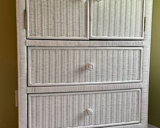 Wicker Armoire