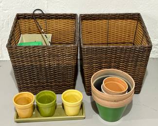 Wicker Planters & Pots