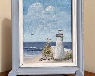 "Lighthouse" Oil on Canvas