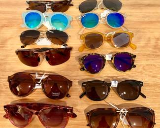 Sunglasses!  Ray Ban, Maui Jim, Calvin Klein, Peepers