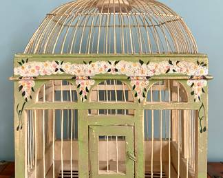 Hand Painted Bird Cage