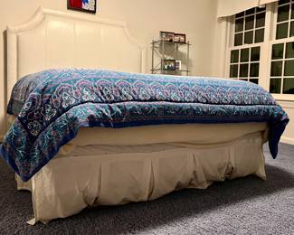 Faux Leather Queen Bed