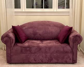 Microfiber Loveseat (Purple)