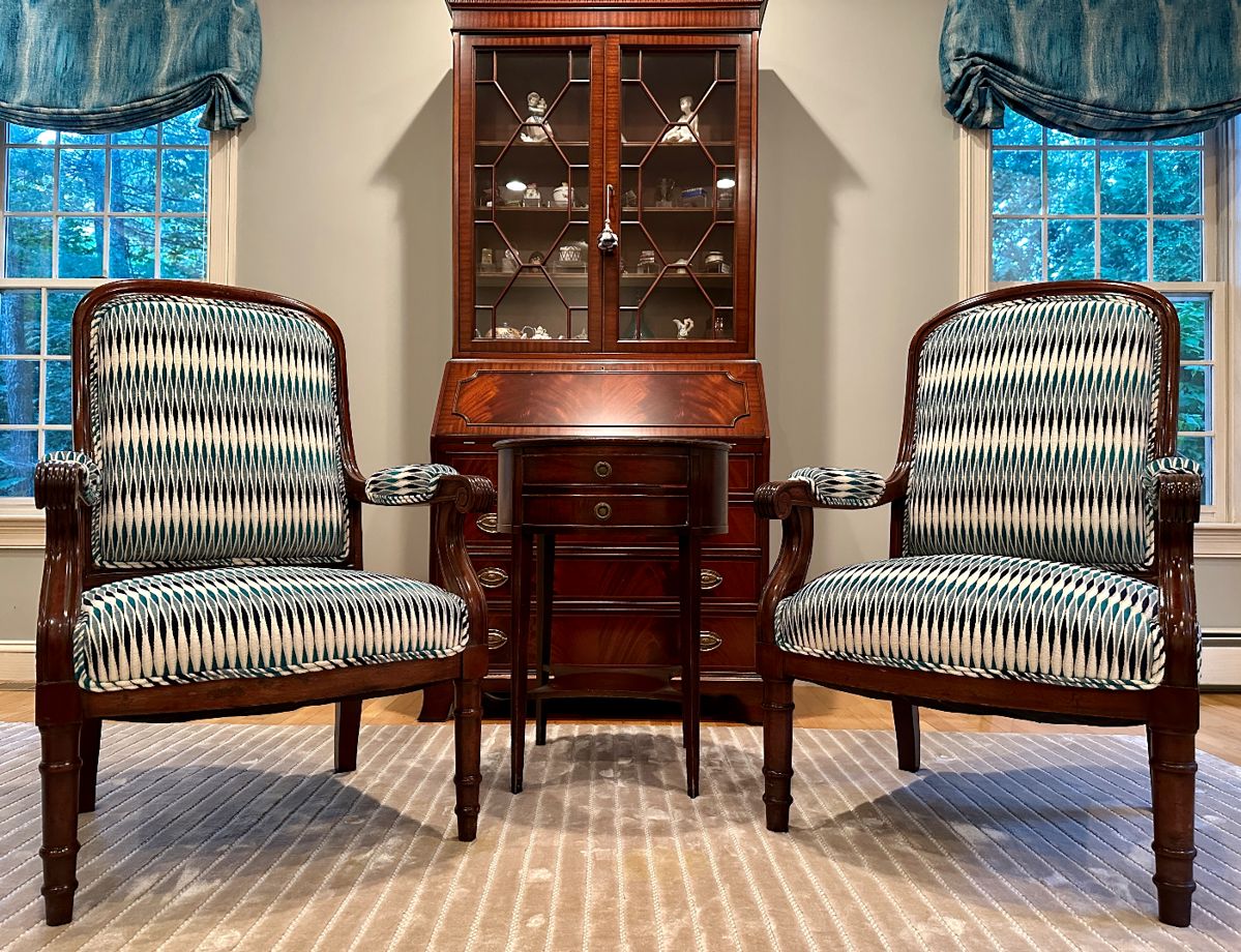 (2) Design Center Custom Upholstered Armchairs