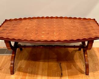 Coffee Table with Scalloped Edge