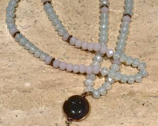 Beaded Necklace with Tassel