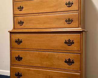 Vintage Maple Chest on Chest
