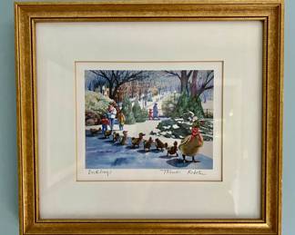 "Ducklings" Print, Signed Thomas Rebek