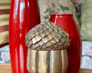 Pier 1 Vases & Acorn Decor