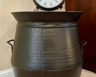 Pottery Barn Metal Barrel Side Table