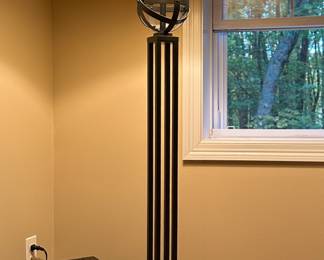 Iron Floor Lamp with Sphere