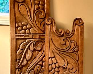 (2) Carved Wall Hangings (Guatemala)