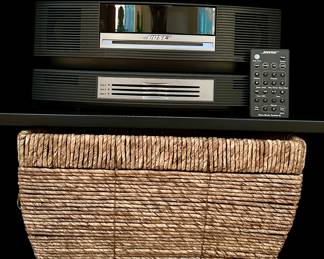 Bose Wave Music System III with Remote & Woven Basket