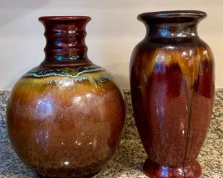 (2) Art Pottery Vases