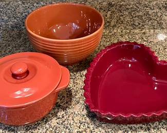 Chantel Mixing Bowl, Covered Tureen & Heart Baking Dish