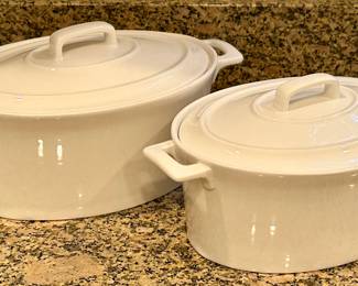 (2) Covered Serving Dishes