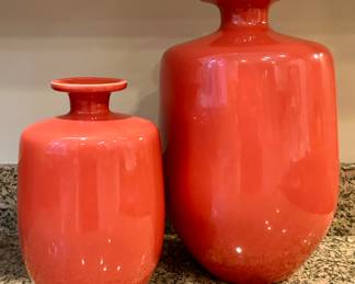 (2) Decorative Vases