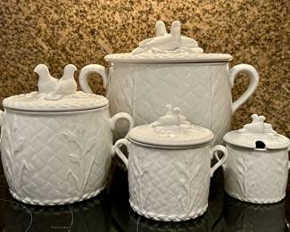 Gourmet Oven China (Made in England) Canister Set