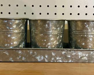 Galvanized Utensil Caddy