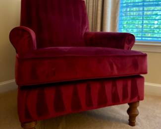 Microsuede Armchair (maroon)