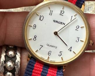 Gruen Watch (blue & red band)