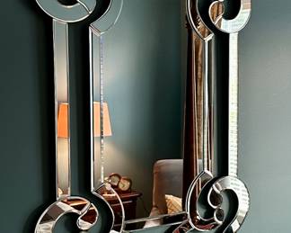 Contemporary Glass Mirror