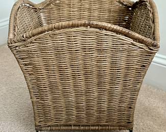 Wicker Wastebasket