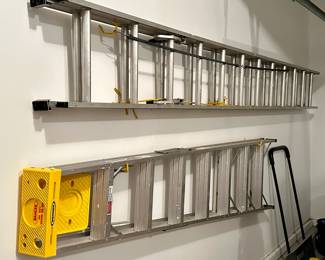 Aluminum Extension Ladder (top) & Werner Ladder (bottom)