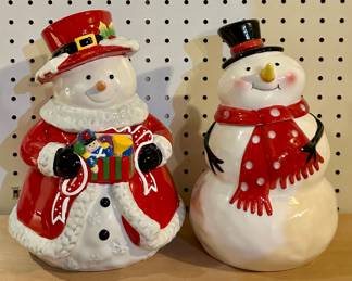 Snowmen Cookie Jars